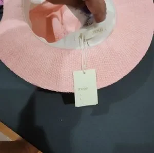 Maje | Accessories | Maje Pink Braidembellished Woven Straw  display picture 3